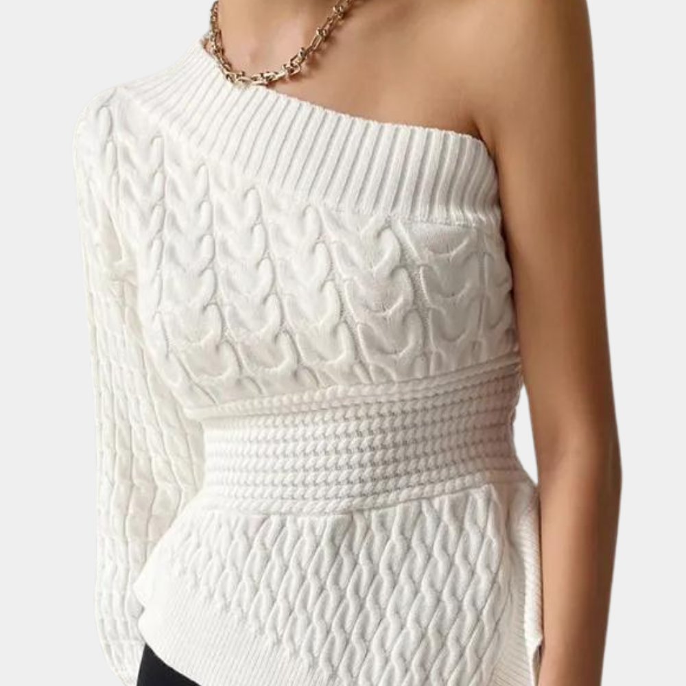 Kaia™ - Knit Top with One Shoulder