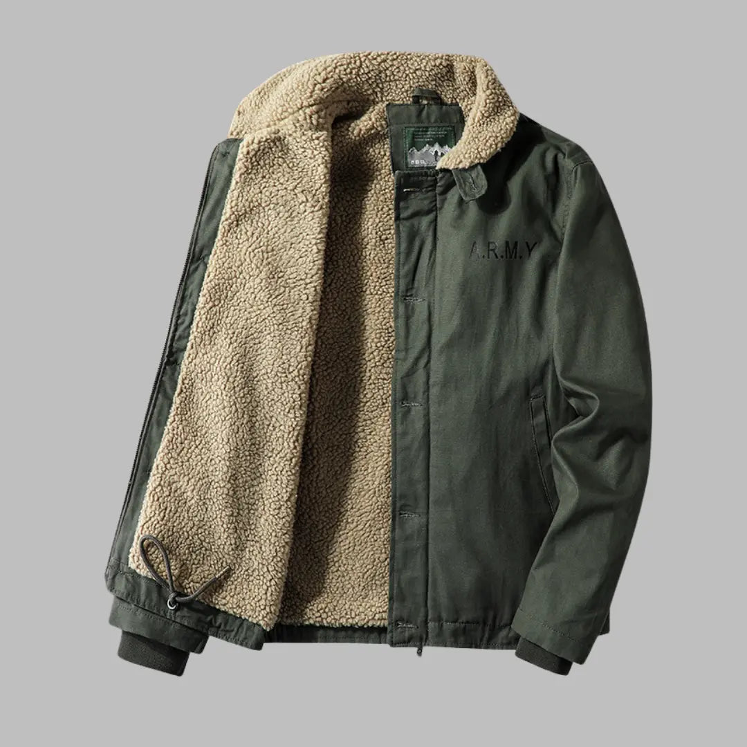 Aiden - Men's winter jacket with fleece lining