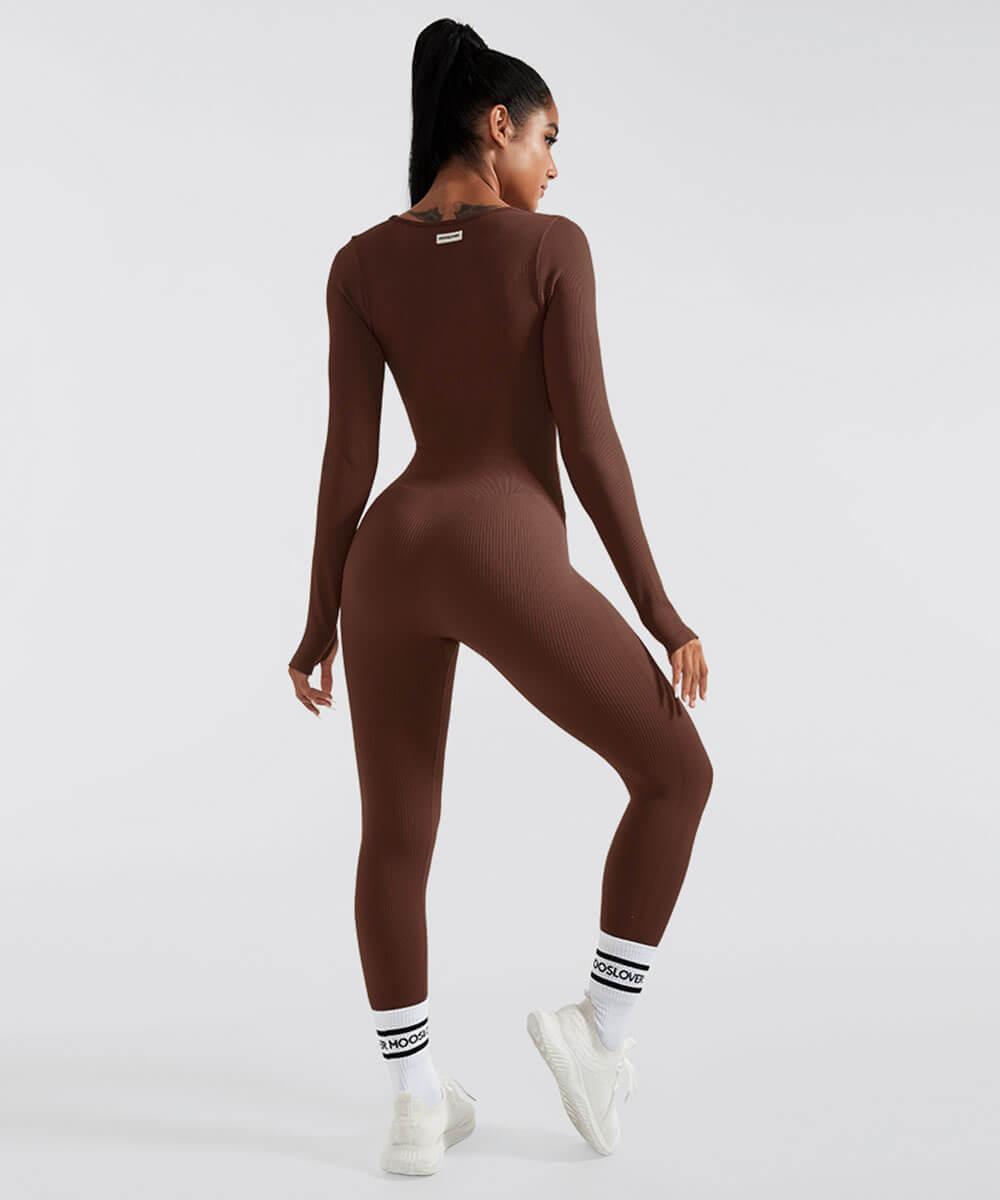 MySeamless™ - Long Sleeve Tummy Control Flared Jumpsuit