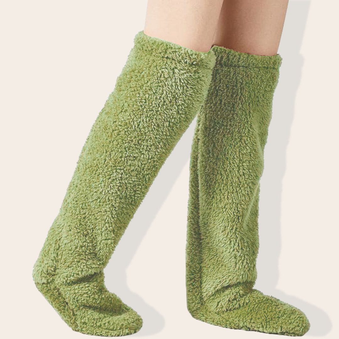 Arabela - Thigh-High Slipper Socks