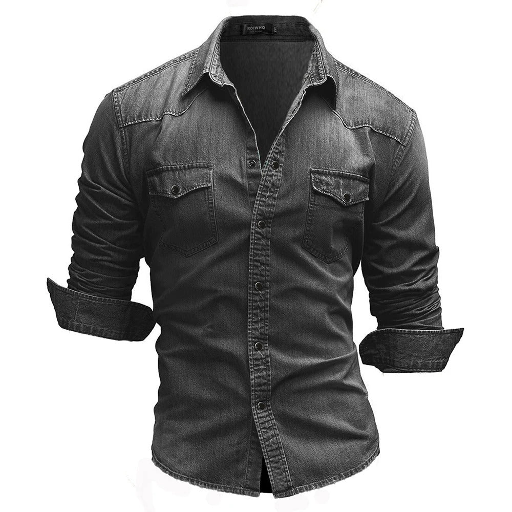 Alan - Men's Denim Shirt