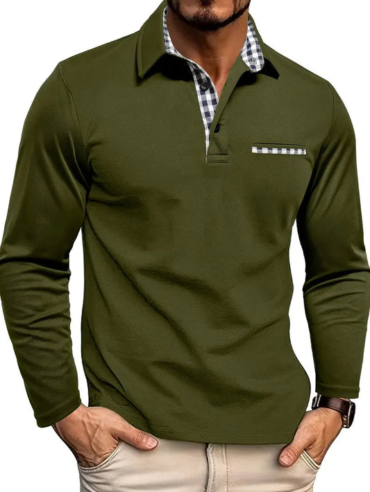 Hernest - Long-Sleeve Polo Shirt