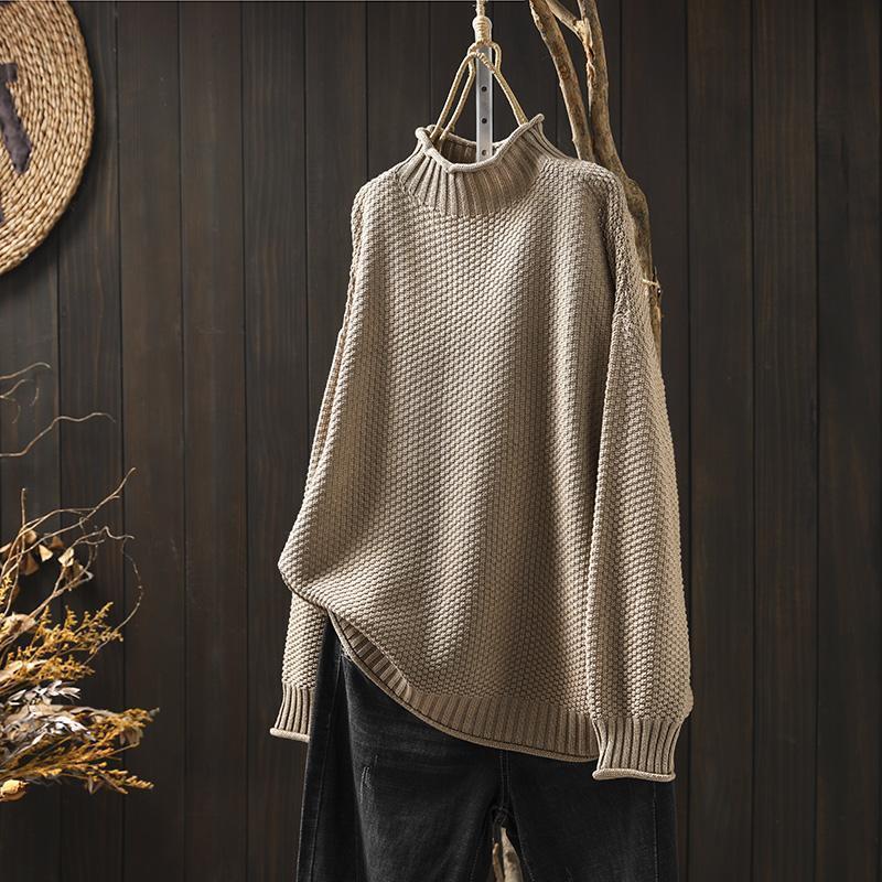 Lucy - High Neck Knitted Sweater