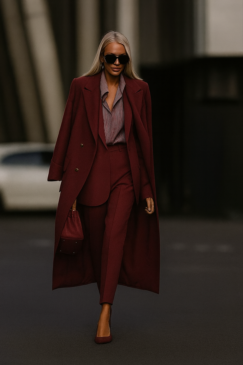 Gianna - Three-Piece Casual Suit: Trousers, Jacket and Parka