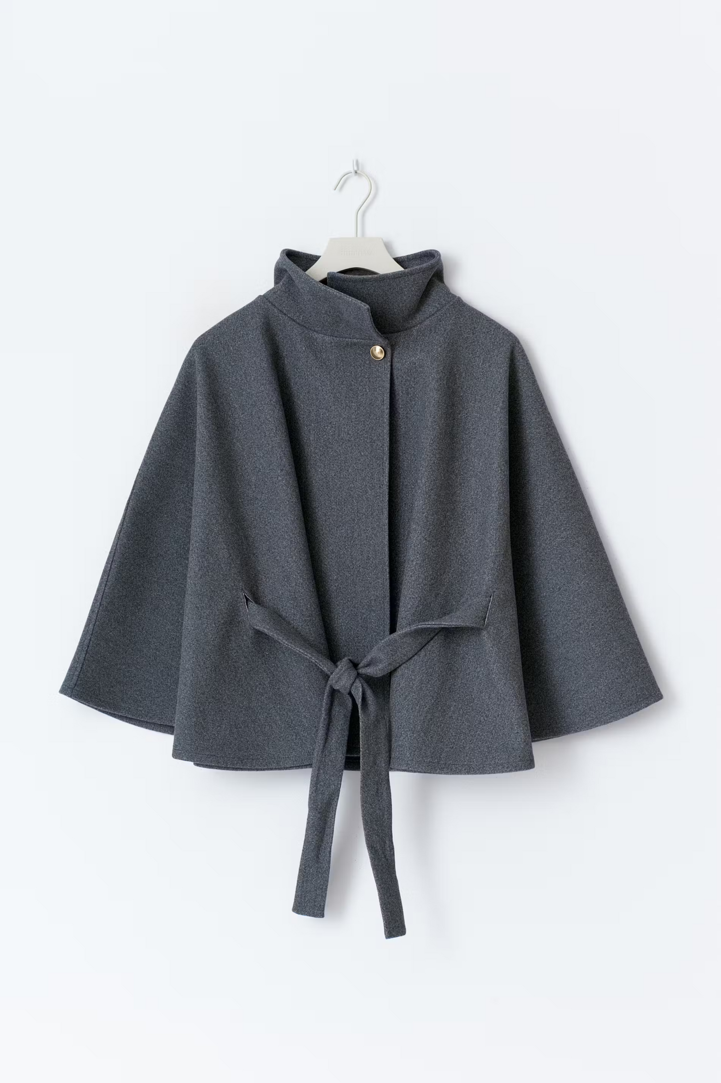 Cassie - Belted Cape Coat