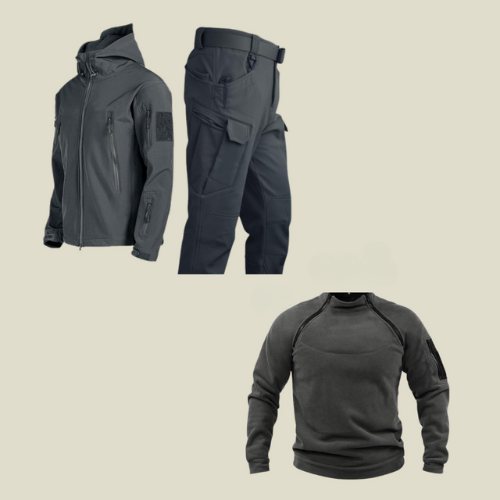 David - Three-piece set: trousers, jacket, and jumper