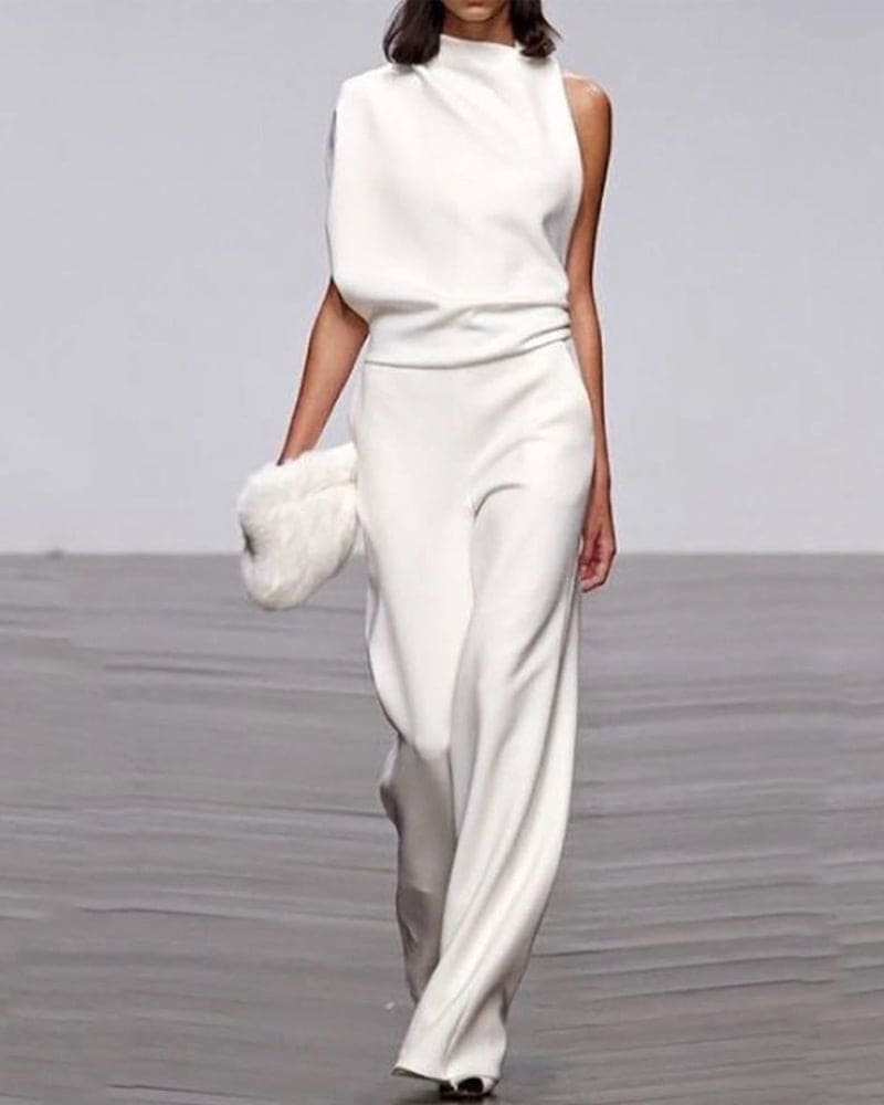 Kate™ - Elegant High-Neck Jumpsuit