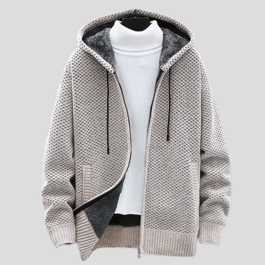 Warner - Knit Hoodie Sweatshirt