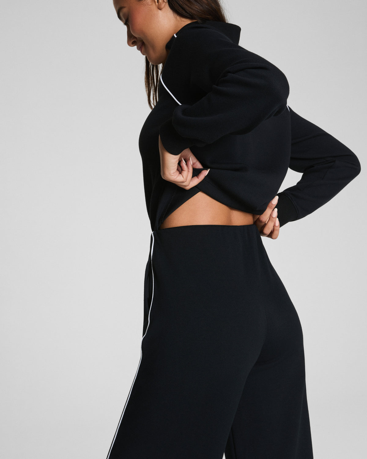Leyla - Long-Sleeve Sports-Style Jumpsuit