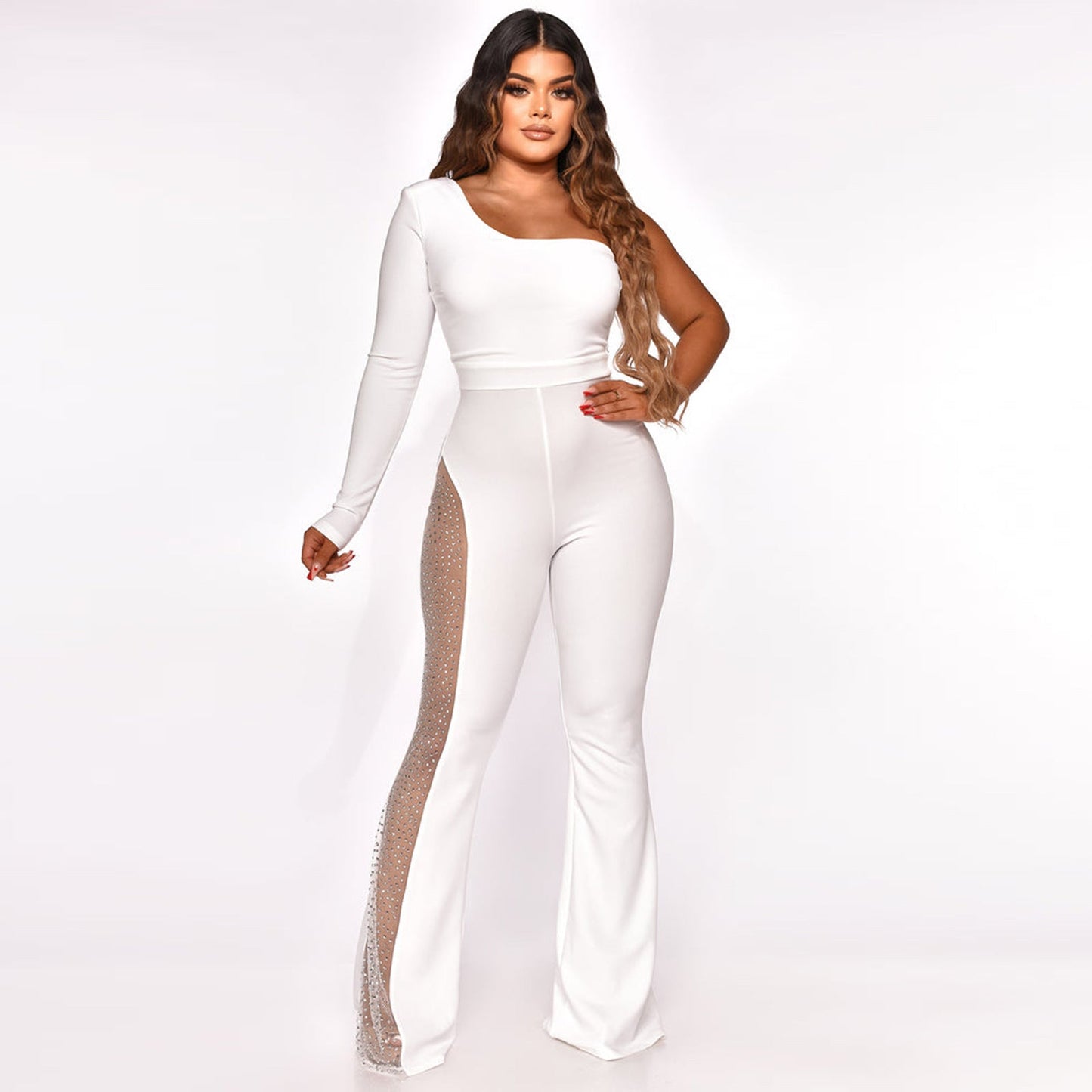 Elba - Elegant One-Shoulder Jumpsuit