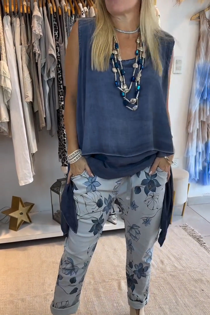 Fiorenza™ - Casual Blouse with Irregular Double Hem