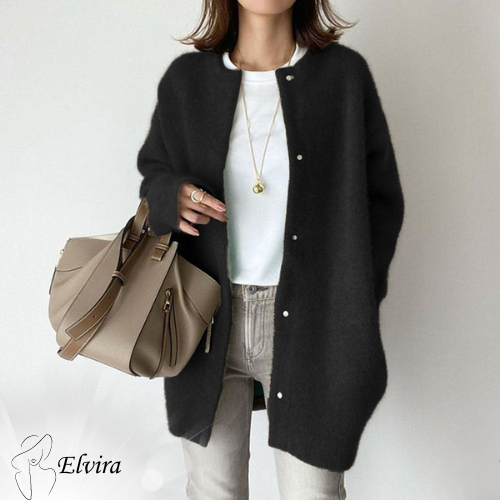 Elvira - Chic Long Sleeve Button Cardigan