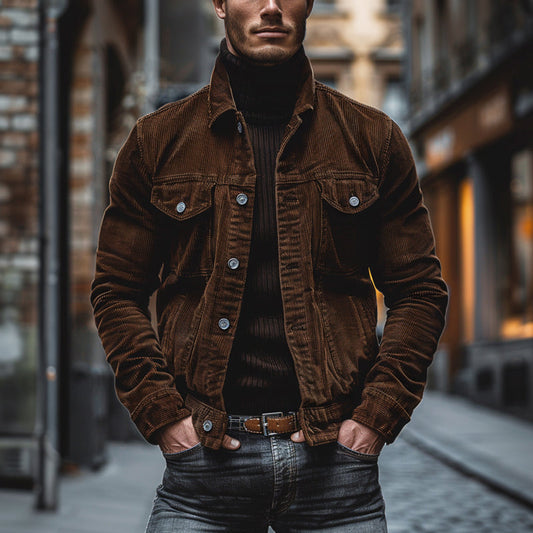 Eddie - Retro Corduroy Jacket for Men