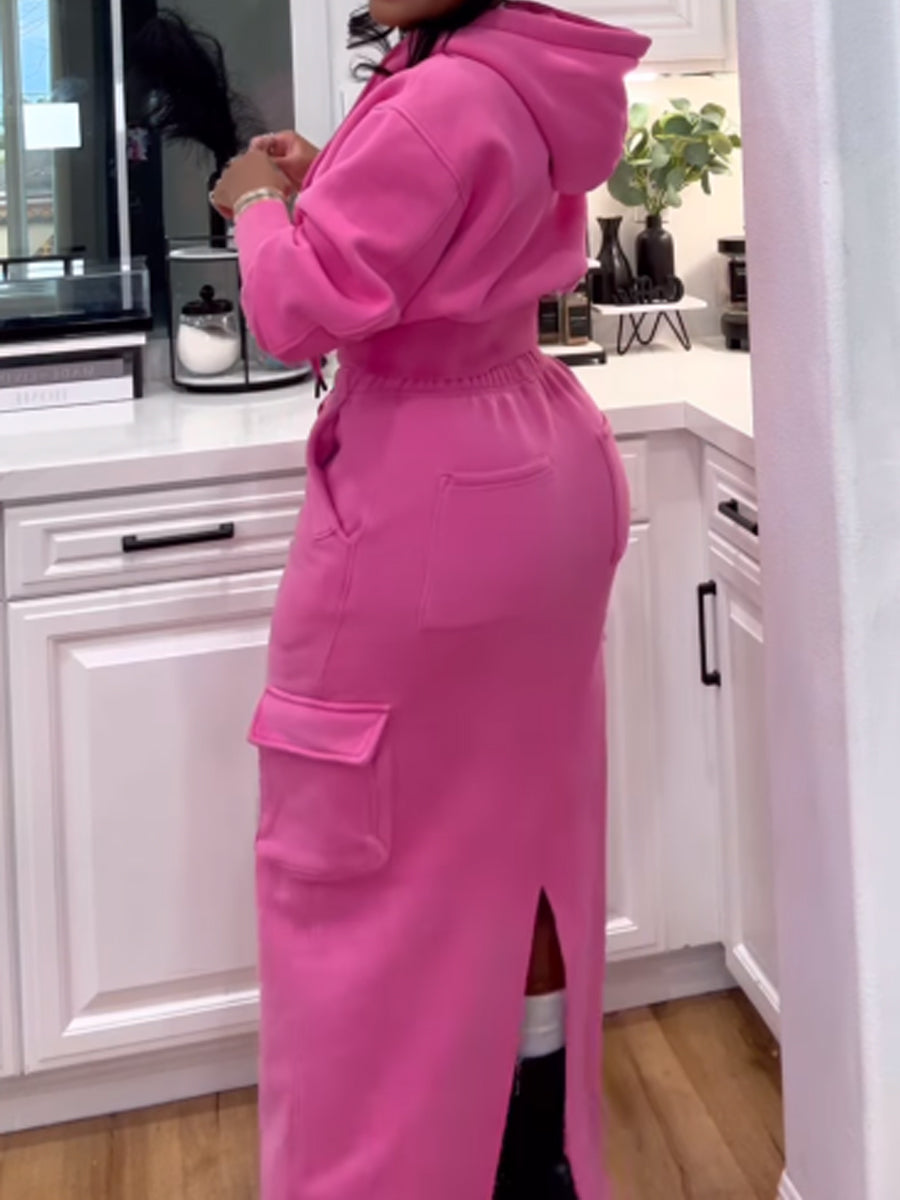 Rosemary™ - Hoodie and Long Skirt Set