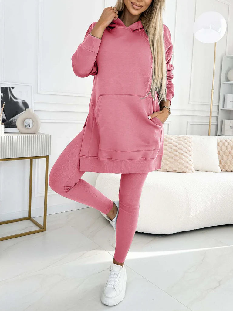 Heidi™ - Casual Two-Piece Set: Leggings and Sweatshirt