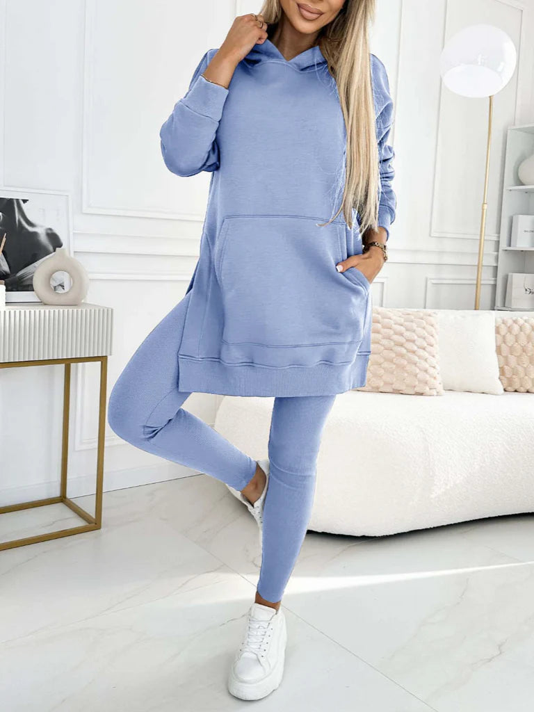 Heidi™ - Casual Two-Piece Set: Leggings and Sweatshirt