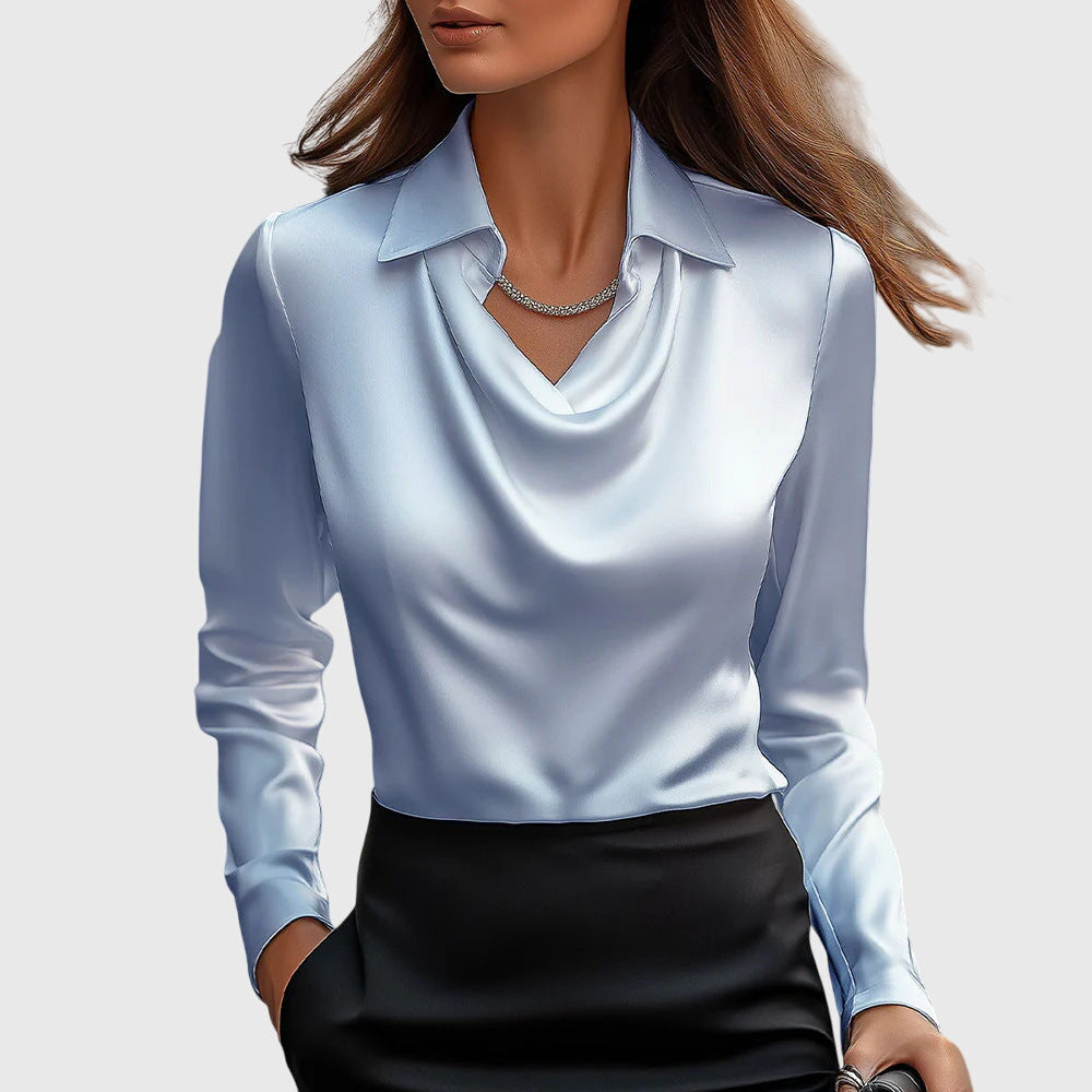 Eleanor - Elegant Satin Blouse