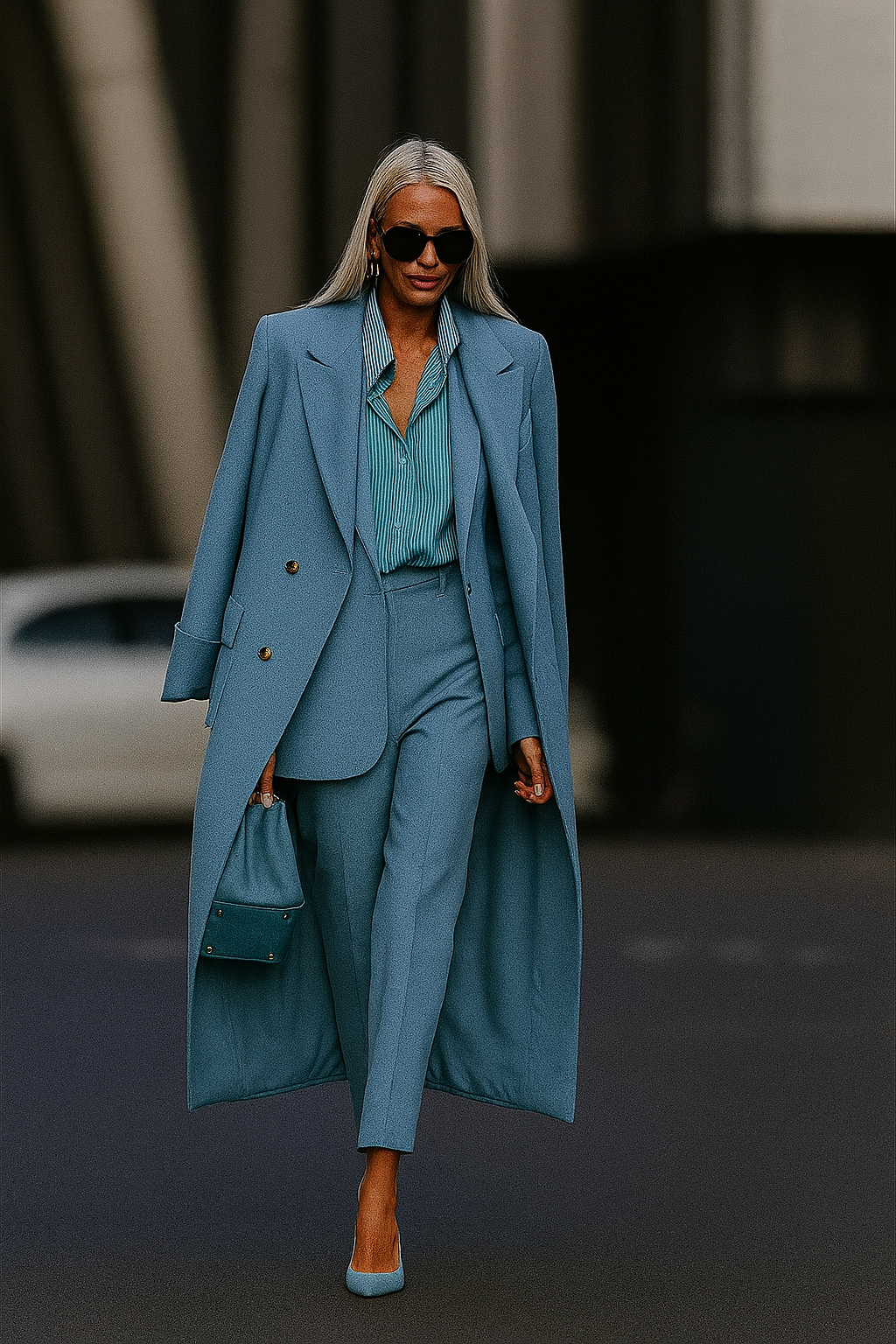 Gianna - Three-Piece Casual Suit: Trousers, Jacket and Parka