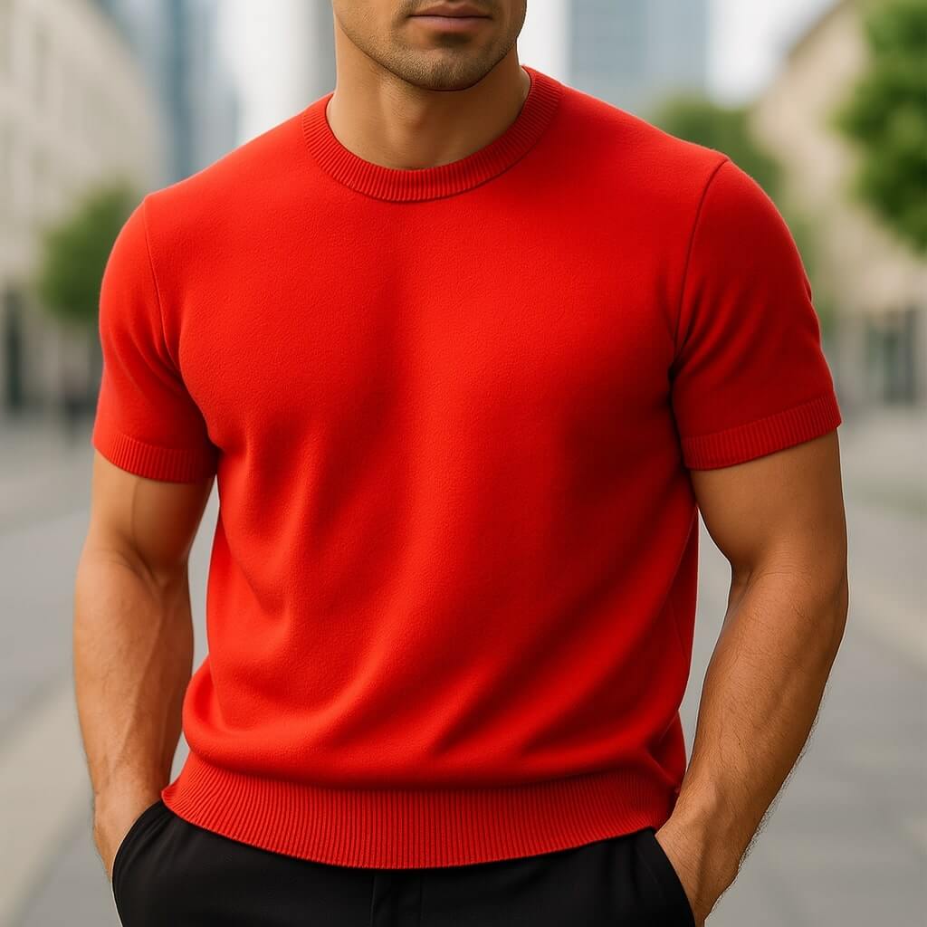 Auro – Men's Cashmere-Style T-Shirt