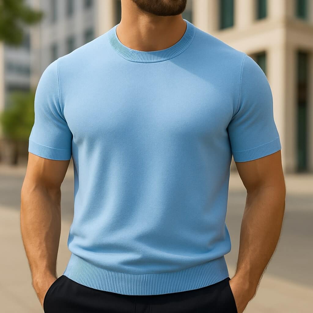 Auro – Men's Cashmere-Style T-Shirt