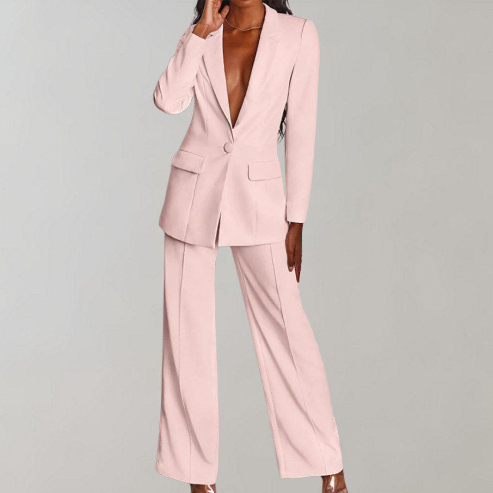 Gretel™ - Elegant Two-Piece Set: Blazer and Trousers