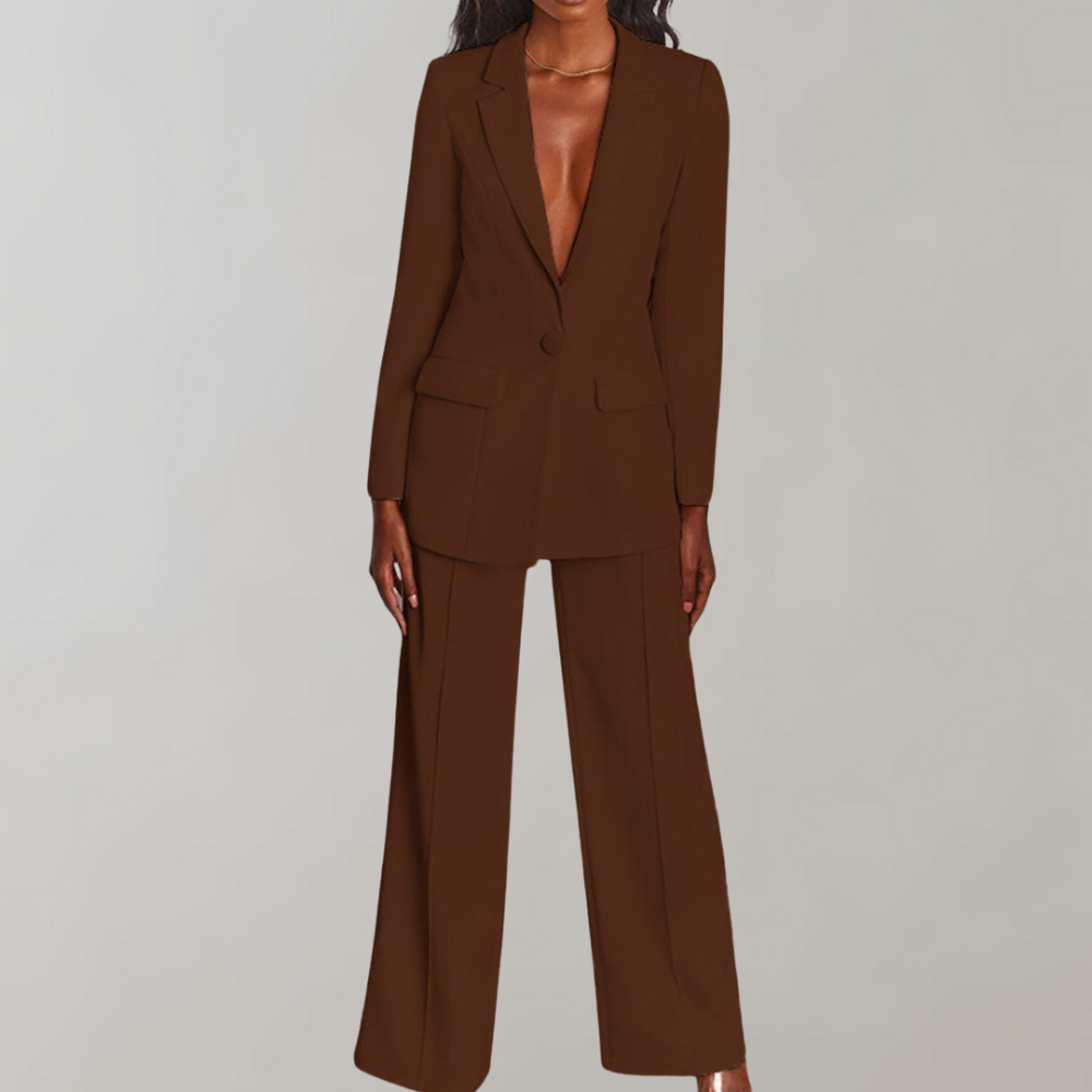 Gretel™ - Elegant Two-Piece Set: Blazer and Trousers