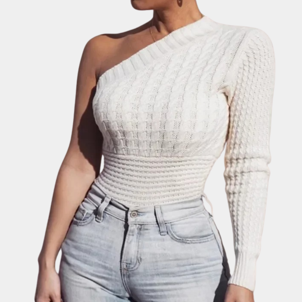 Kaia™ - Knit Top with One Shoulder