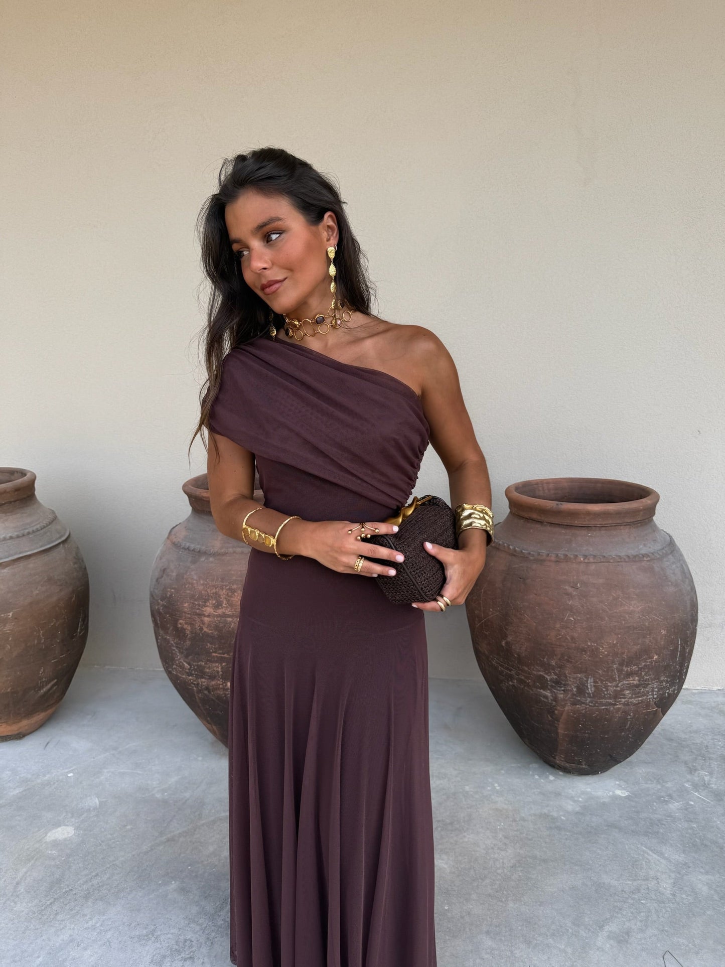Francisca - Elegant Off-Shoulder Maxi Dress