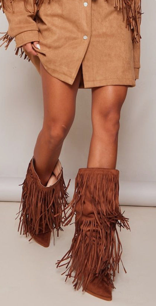 Andrey - Boho Boots Fringe