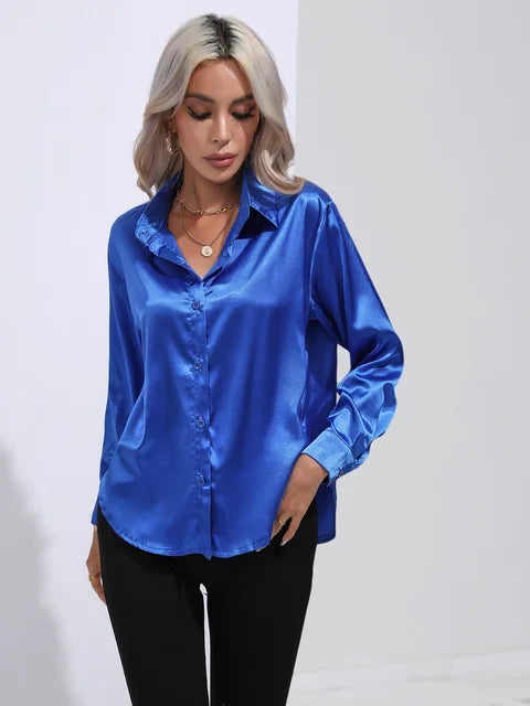 Wynter™ - Elegant Satin Blouse