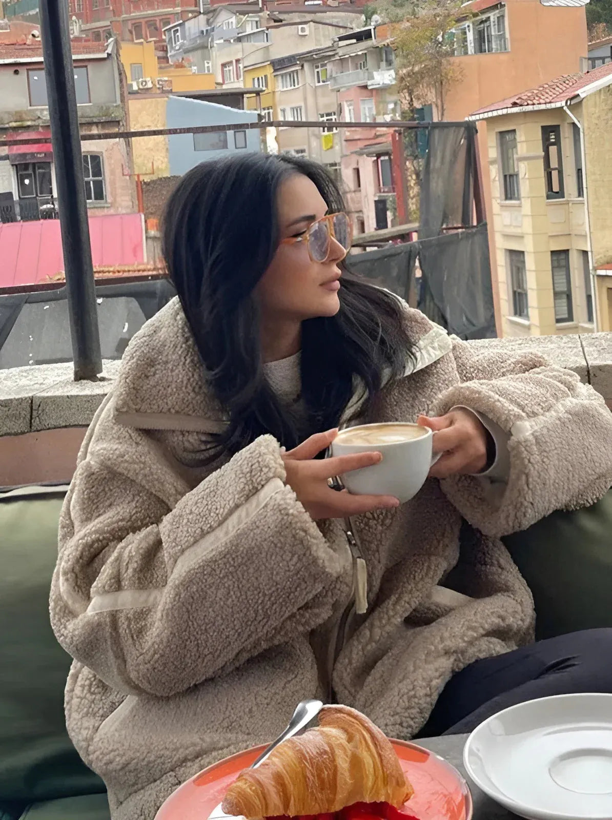 Kalina – Oversized Teddy-Style Jacket