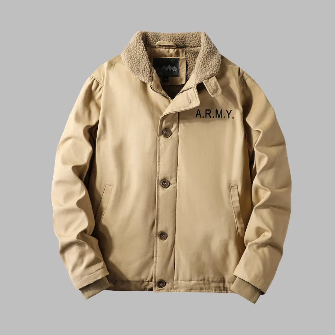 Aiden - Men's winter jacket with fleece lining