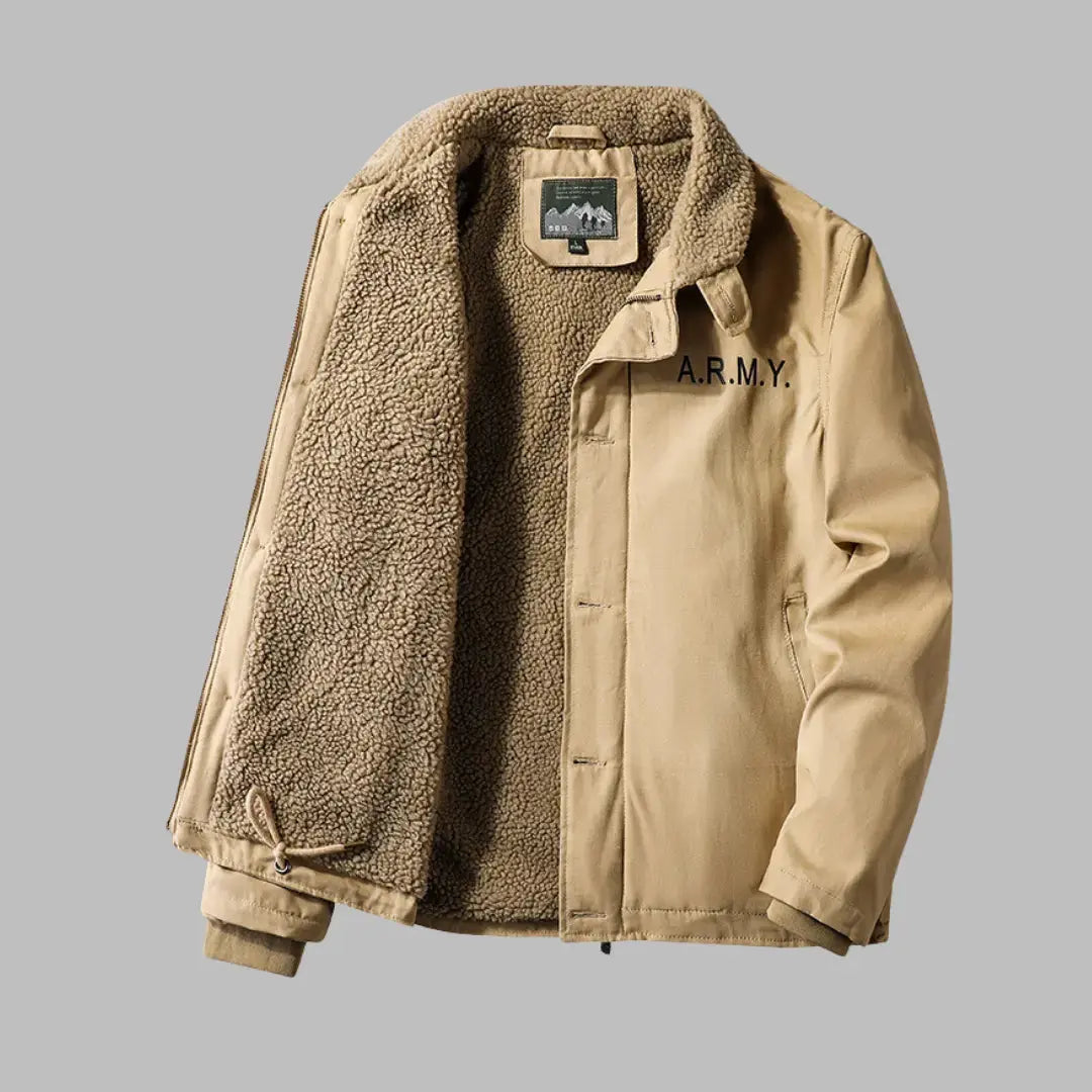 Aiden - Men's winter jacket with fleece lining