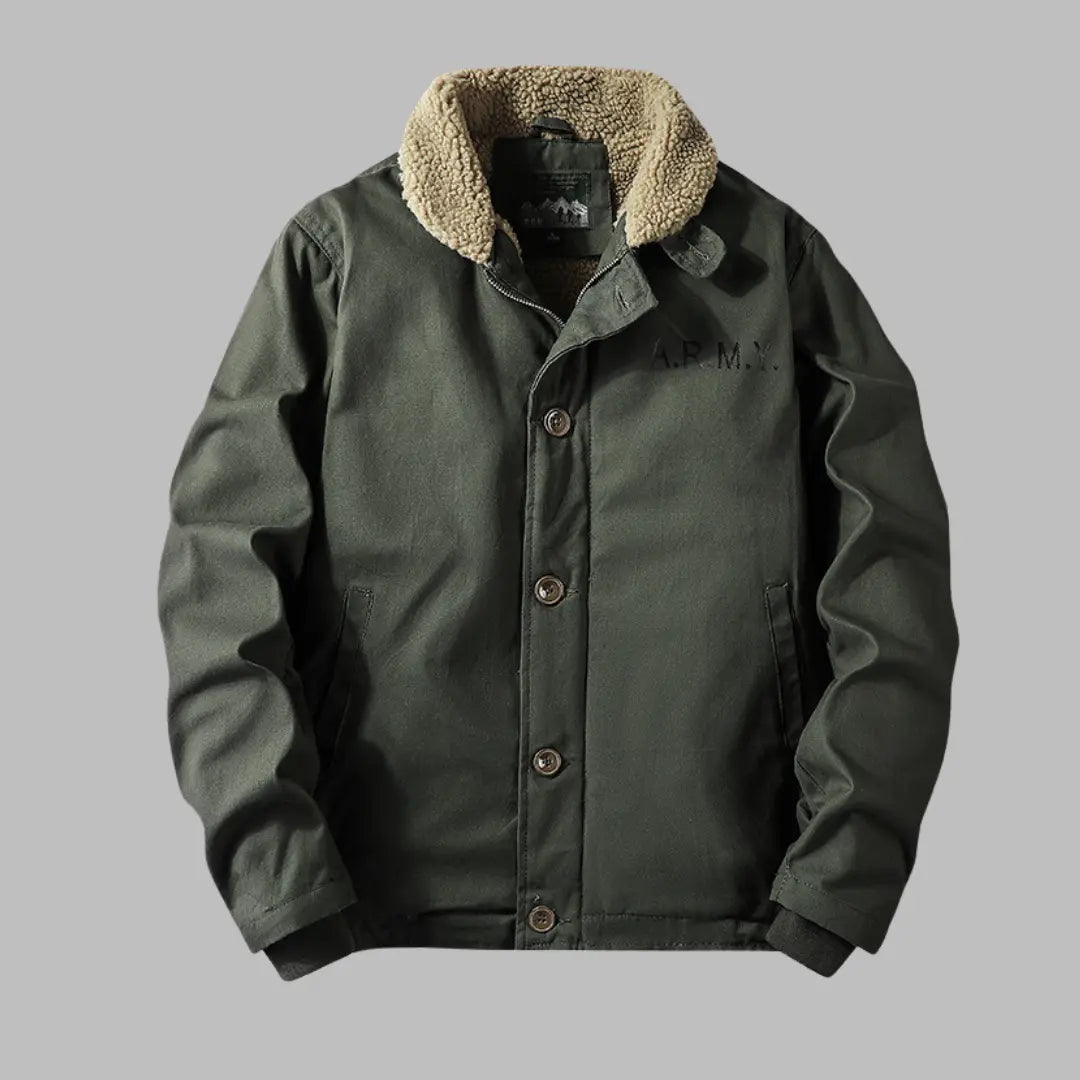 Aiden - Men's winter jacket with fleece lining