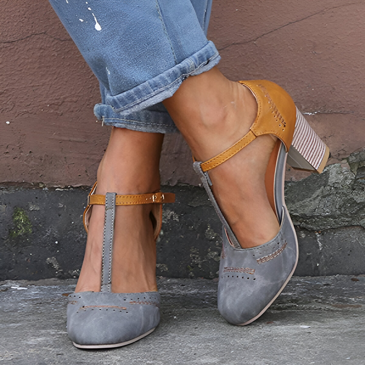 Saya™ - Leather Heeled Shoes