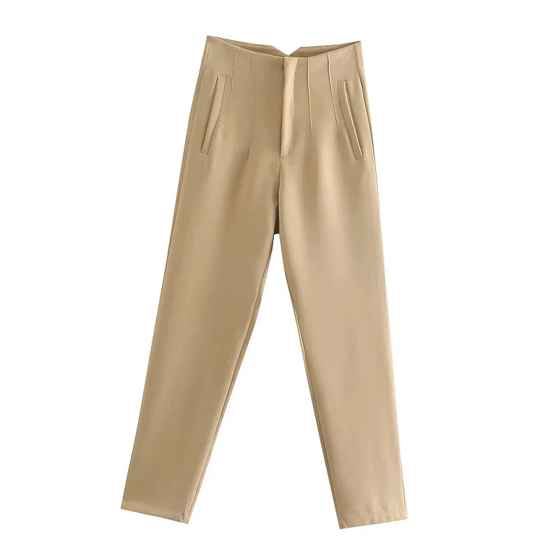 Claude - Elegant High-Waisted Trousers