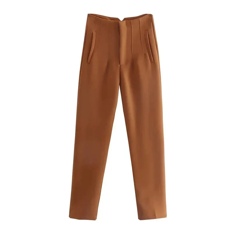 Claude - Elegant High-Waisted Trousers