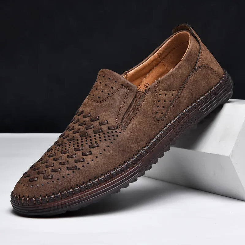 Cristian - Leather loafers for men