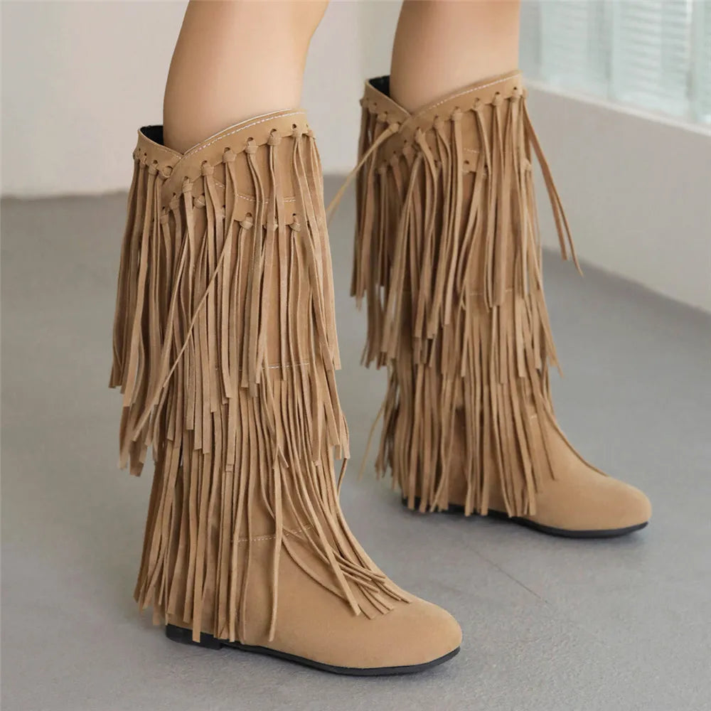 Andrey - Boho Boots Fringe