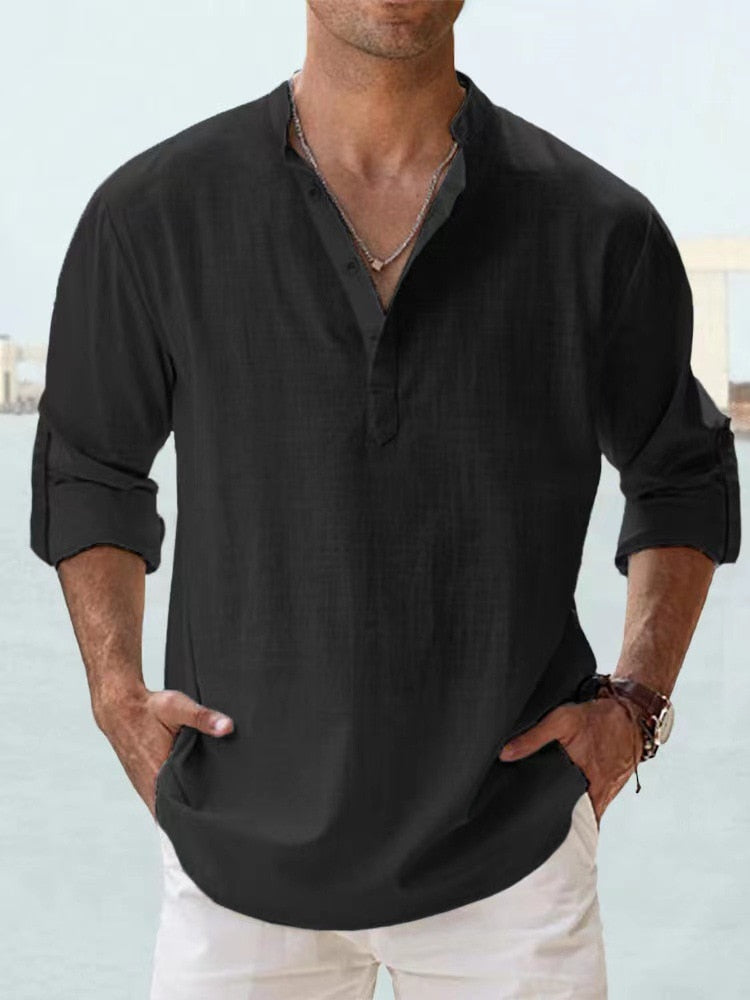 Cristofer - Elegant Linen Shirt for Men