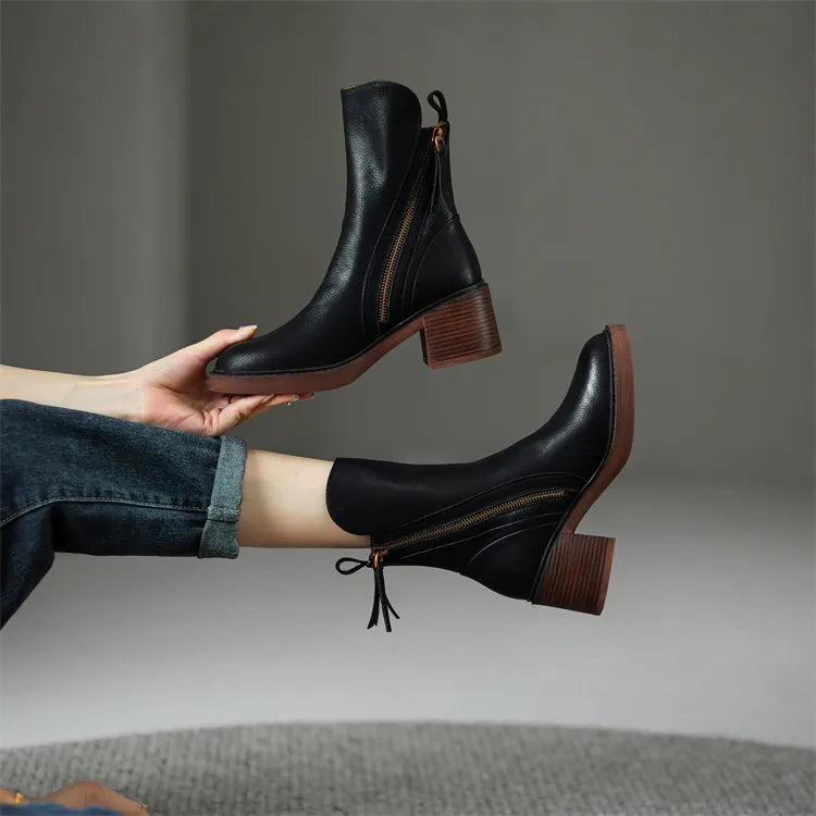 Adriana- Fashionable Leather Boots for Women