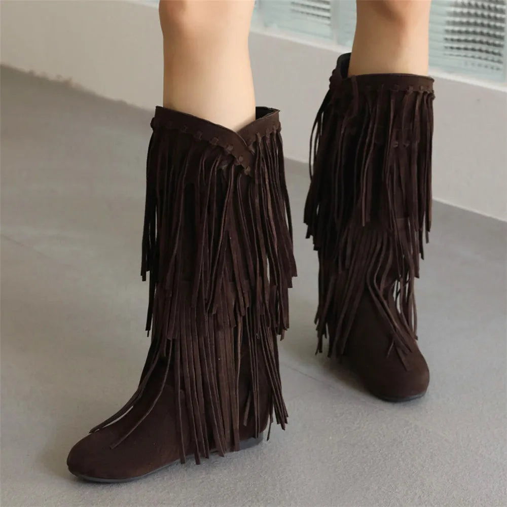 Andrey - Boho Boots Fringe