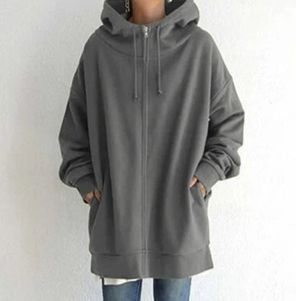 Keila™ - Long Hoodie with Zip