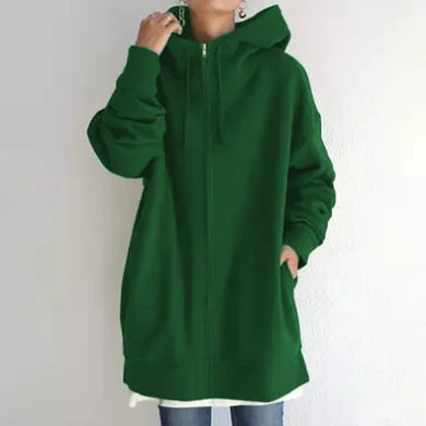 Keila™ - Long Hoodie with Zip