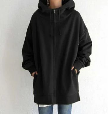 Keila™ - Long Hoodie with Zip