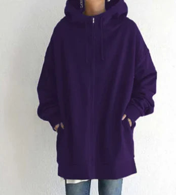 Keila™ - Long Hoodie with Zip