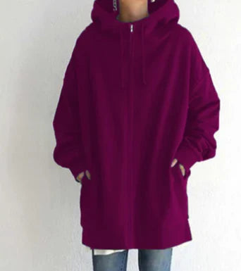 Keila™ - Long Hoodie with Zip