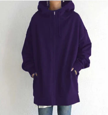 Keila™ - Long Hoodie with Zip