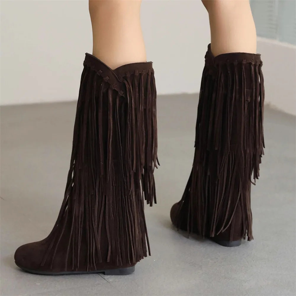 Andrey - Boho Boots Fringe