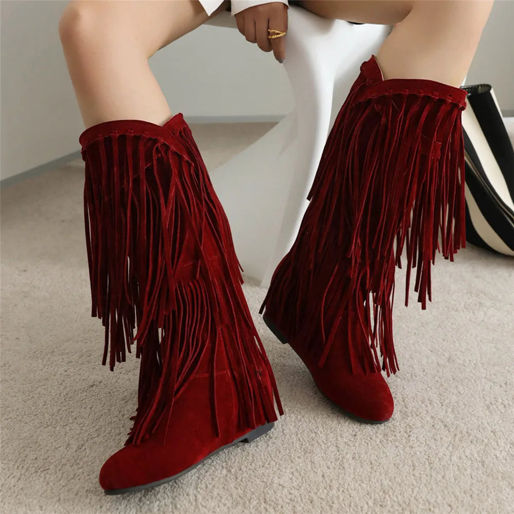 Andrey - Boho Boots Fringe